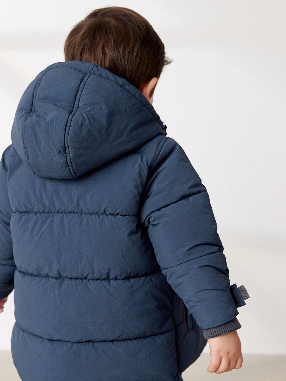 Куртка утепленная с капюшоном для мальчика Next Q53-238, Темно-синий