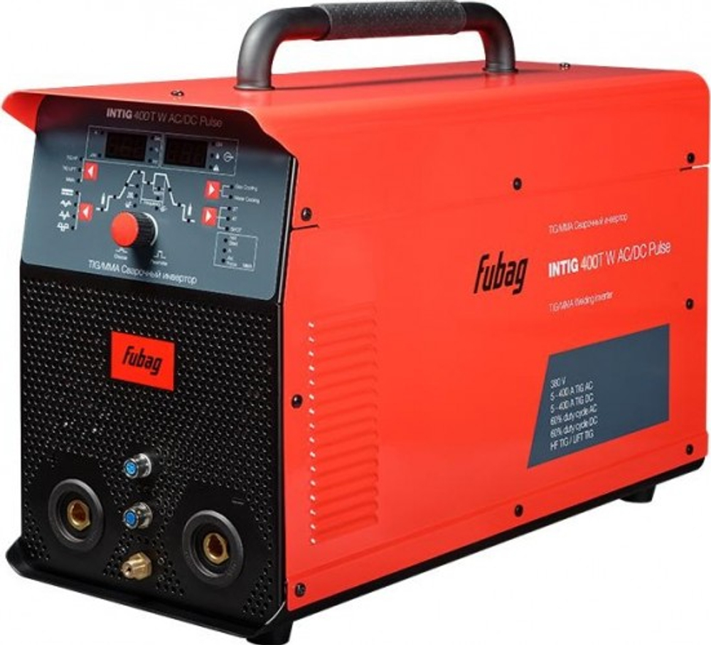 Аппарат аргонно-дуговой сварки FUBAG INTIG 400 T W AC/DC PULSE + горелка fb tig 26 5p 4m 31456.2