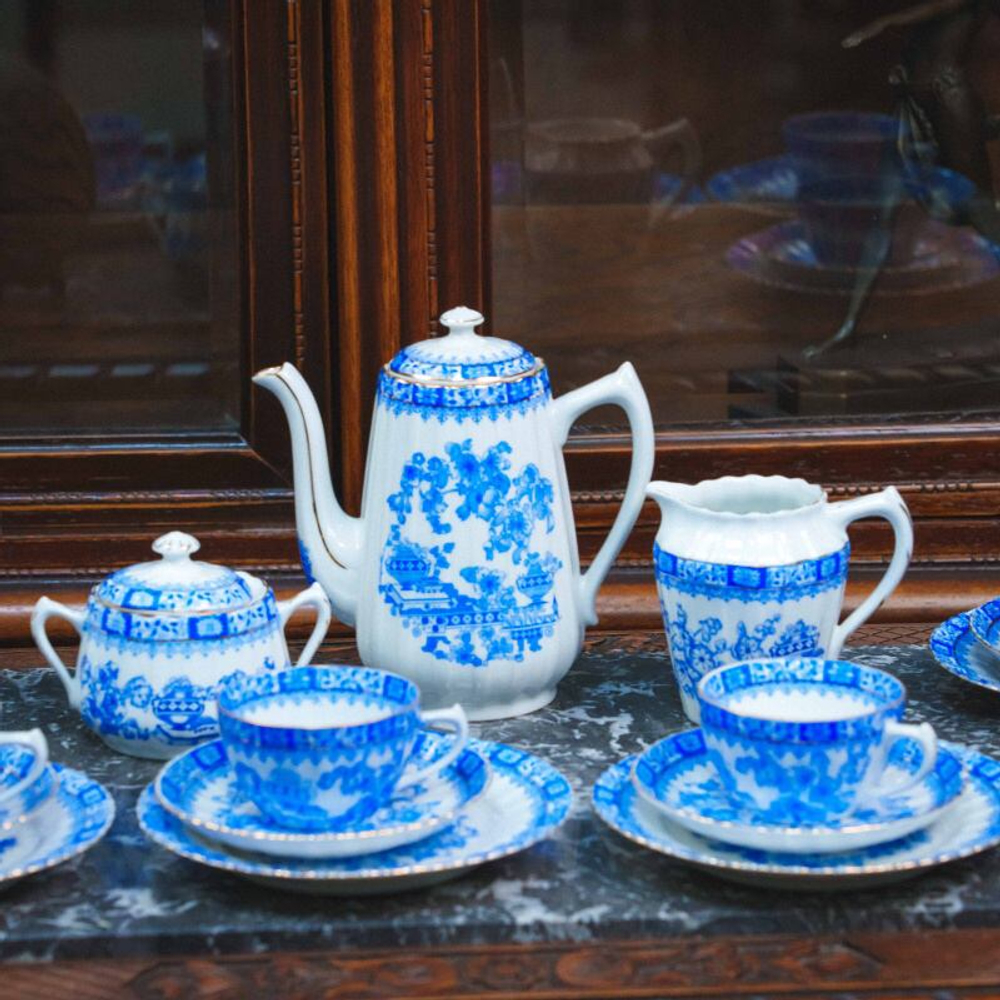Чайный сервиз на 6 персон «Голубая классика Баварии»