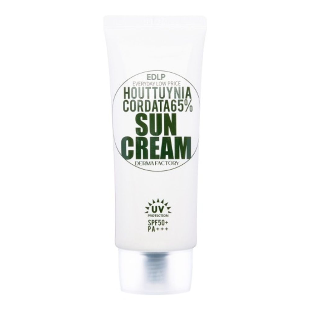 Крем солнцезащитный с экстрактом хауттюйнии Derma Factory Houttuynia Cordata 65% Sun Cream, 50 г