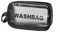 Косметичка водонепроницаемая Washbag сумка с ручкой органайзер косметичка для бассейна душа роддома, черная 26*10*15см