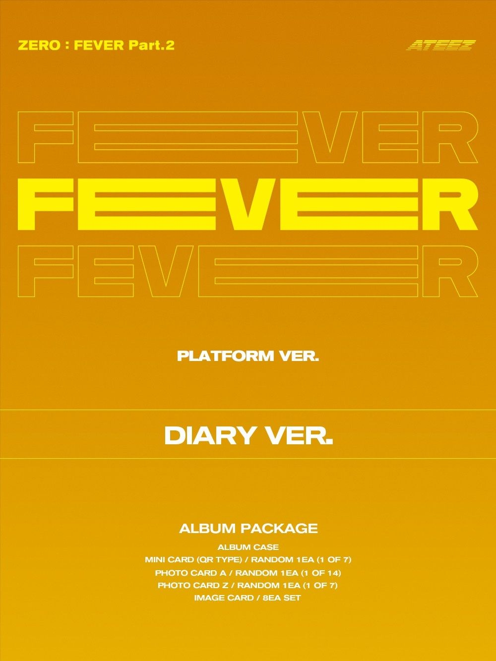 Альбом ATEEZ - ZERO : FEVER PART.2 PLATFORM RANDOM Version