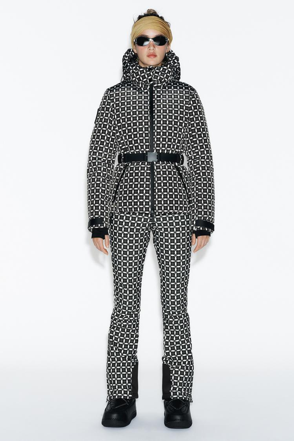 ZARA ВЕТРОЗАЩИТНАЯ КУРТКА С КАПЮШОНОМ, ЗЕЛЕНЫЙ/ЭКРЮ