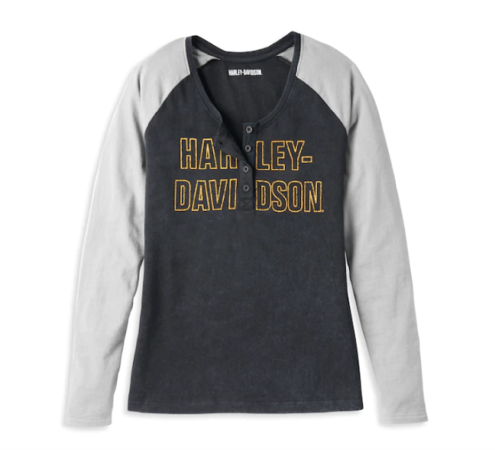 Лонгслив Bar Font Raglan Harley-Davidson