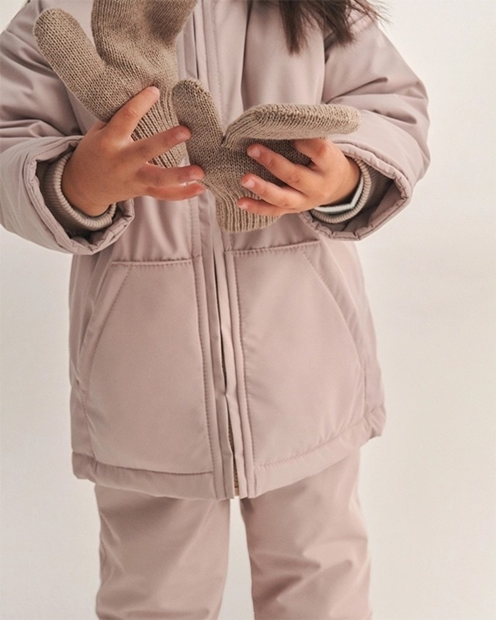 Варежки детские Loomknits  Кофейный