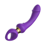 Фиолетовый изогнутый вибромассажер Moon Vibrator - 21,1 см. (Цвет: фиолетовый)