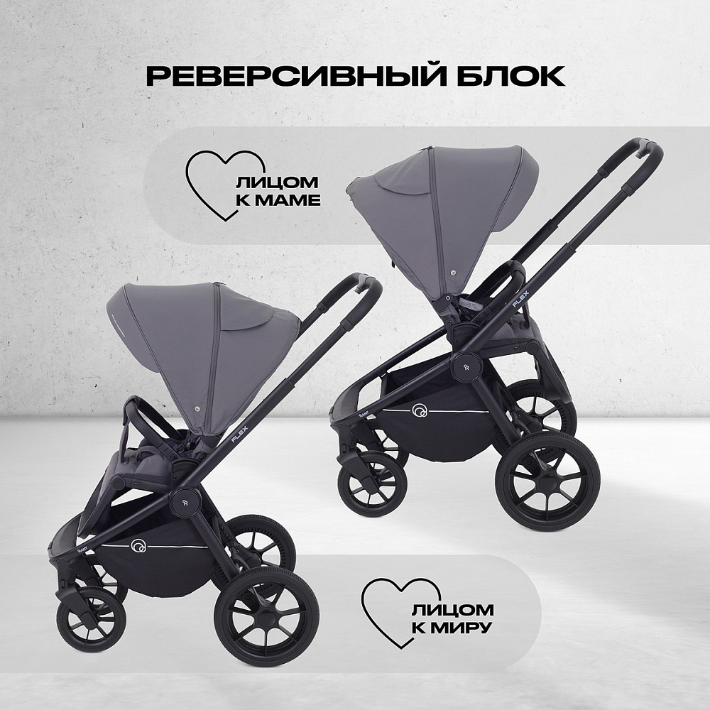 Детская коляска Rant Flex 3 в 1 RA077 Graphite