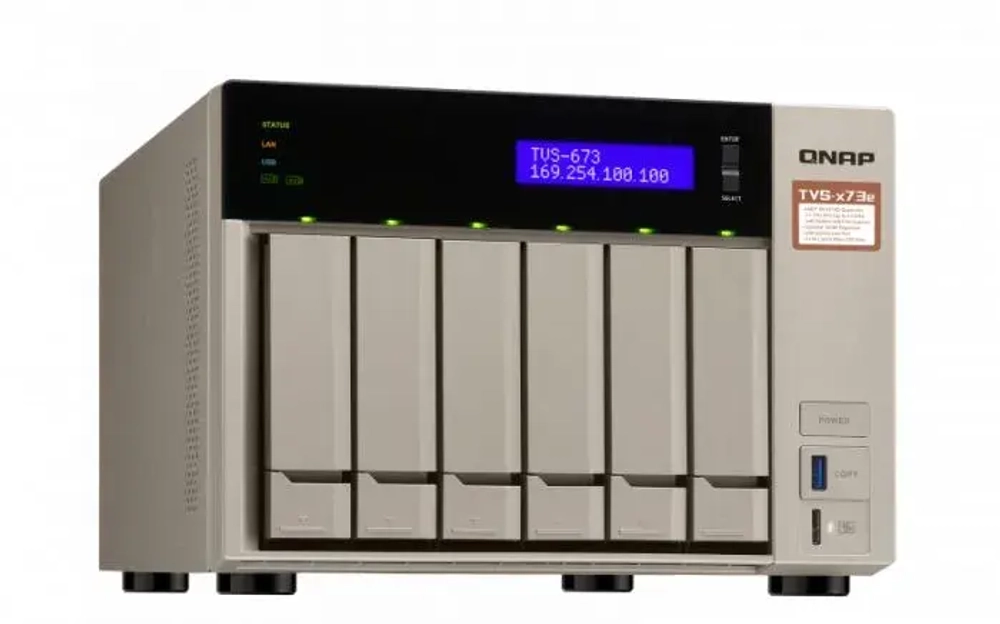 Сетевой RAID-накопитель QNAP  TVS-673e-8G