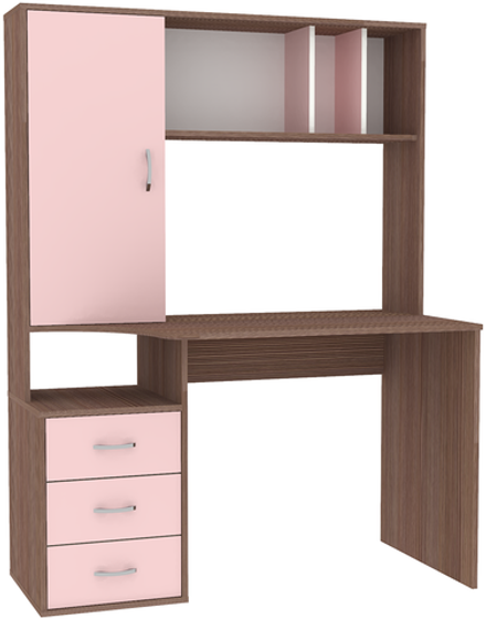 Стол компьютерный КарИВи Сокол Бодего Темный Розовый