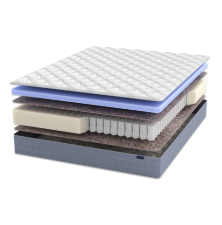 Матрас BuySleep, 18 см, средняя жесткость, независимые пружины