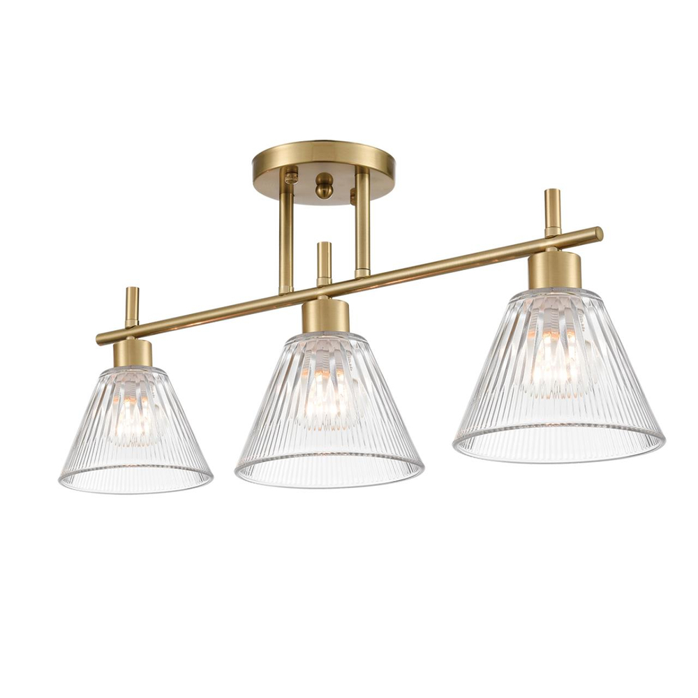 8188/3C COMFI LN26 218 латунь/прозрачный, металл/стекло Потолочный светильник E14 3*40W 220V VIVIAN