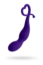 Изогнутый анальный стимулятор с кольцом Wlap (Цвет: фиолетовый)