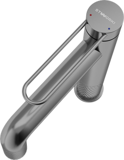 Смеситель для раковины STWORKI Левангер S07010GB вороненая сталь