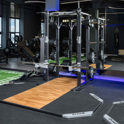 Гриф для штанги олимпийский для пауэрлифтинга 2200 мм (до 680 кг, замки-пружины) D50 мм PROFI-FIT