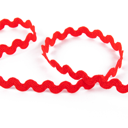 "BLITZ" 3884Г лента декоративная "ЗИГ-ЗАГ" 9 мм, красный