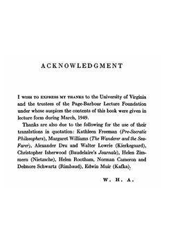 Enchafèd flood. or The romantic iconography of the sea | W.H. Auden