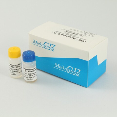 Контр.суспензия лейкоцитов "Л-КОНТРОЛЬ", 10х2,5мл (5фл.норма, 5фл.патол.), 02.01.02 Медлакор, уп.