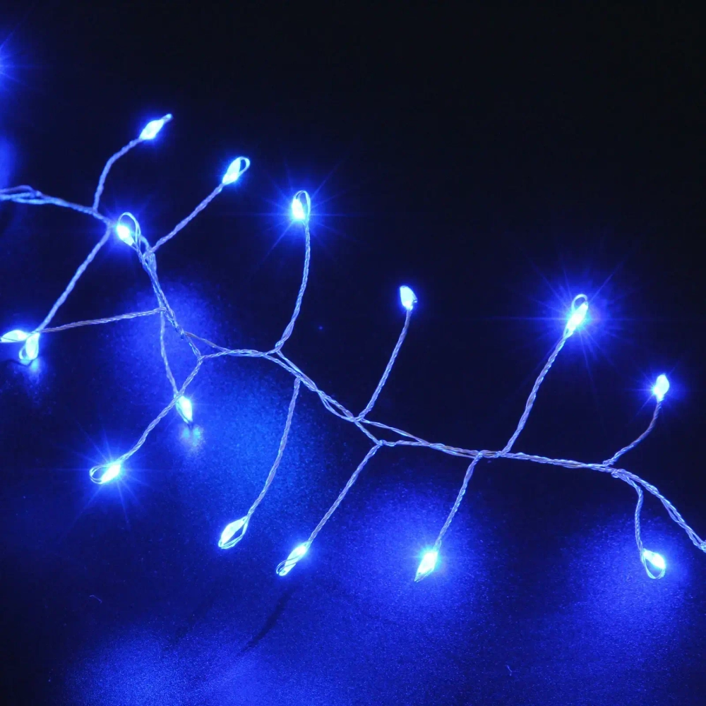 Гирлянда для дома 5,0 м 350 ламп LED «Мишура», IP-40, Синий