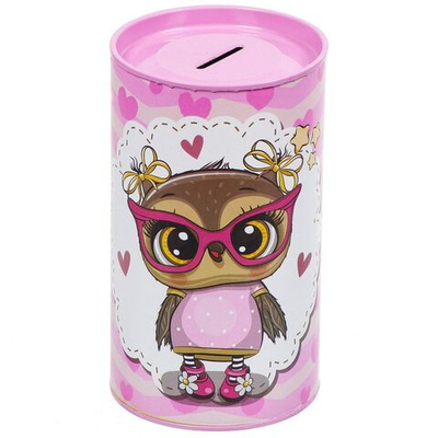 Копилка Совушка, 8.5х15 см, мет-л, Y4-5215