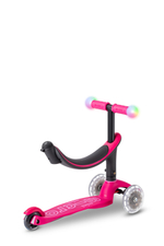 Самокат Micro Mini2Grow Deluxe Magic LED розовый