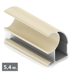 ЭКО Вертикальный профиль С (5,40 м) сатин молочный (ПВХ) (AE0377) Aristo (Out)