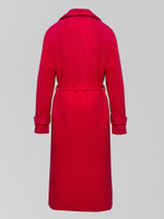 Пальто Cholpon Pro 300 однотонное на запах с поясом и карманами