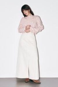 Рубашка с драпировкой "Пепельная роза" женская