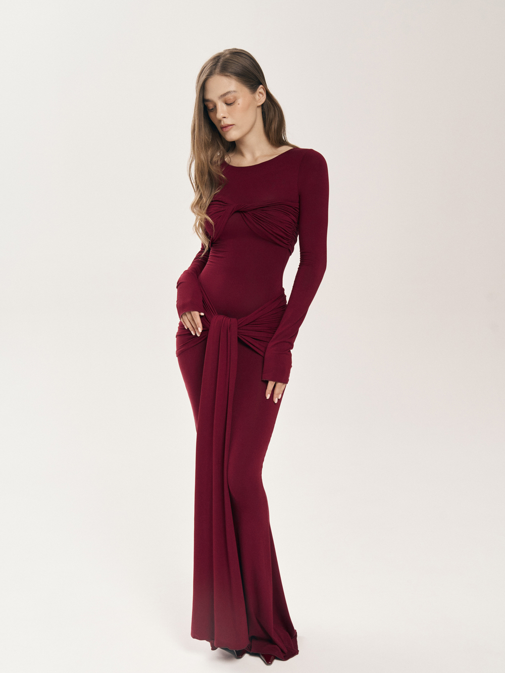 Hanna dress burgundy