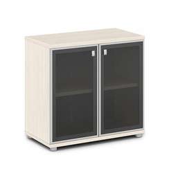 Шкаф со стеклом в алюминиевом профиле низкий 820х440х785 V-692