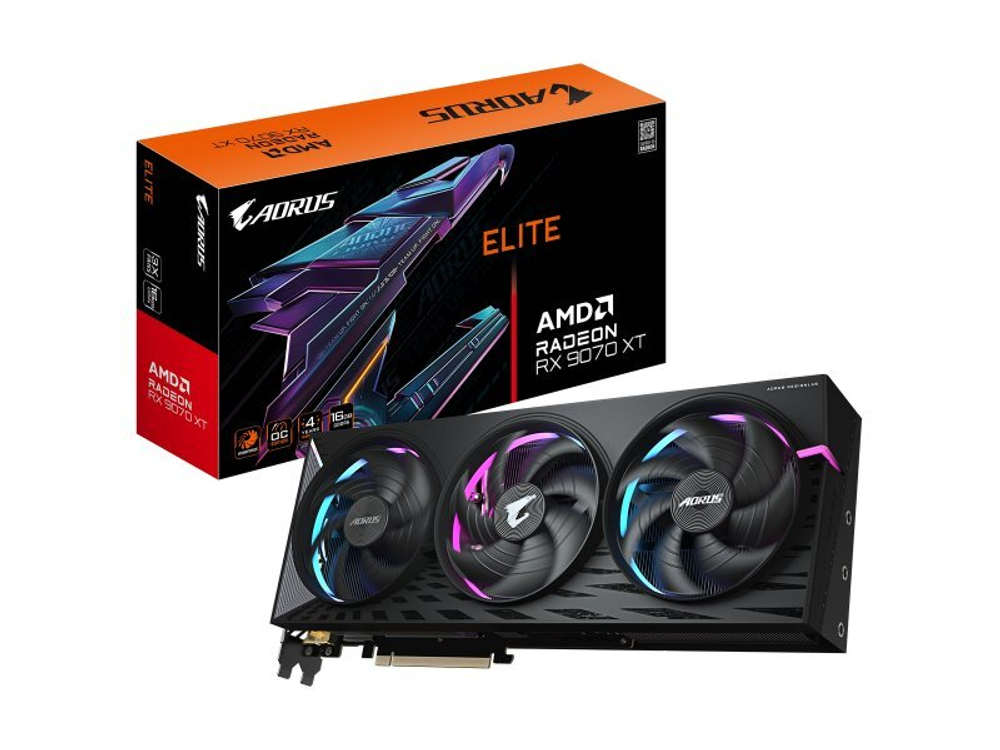 Видеокарта Gigabyte AMD Radeon RX 9070XT [GV-R9070XTAORUS E-16GD]