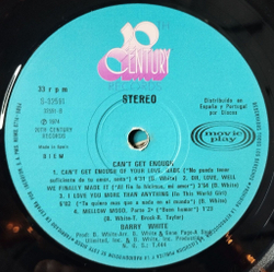 Винтажная виниловая пластинка LP Barry White Cant Get Enough (Spain 1974)
