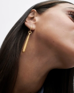 Одиночная серьга Popcorn Supreme Jupiter серебро 925 пробы покрытое золотом