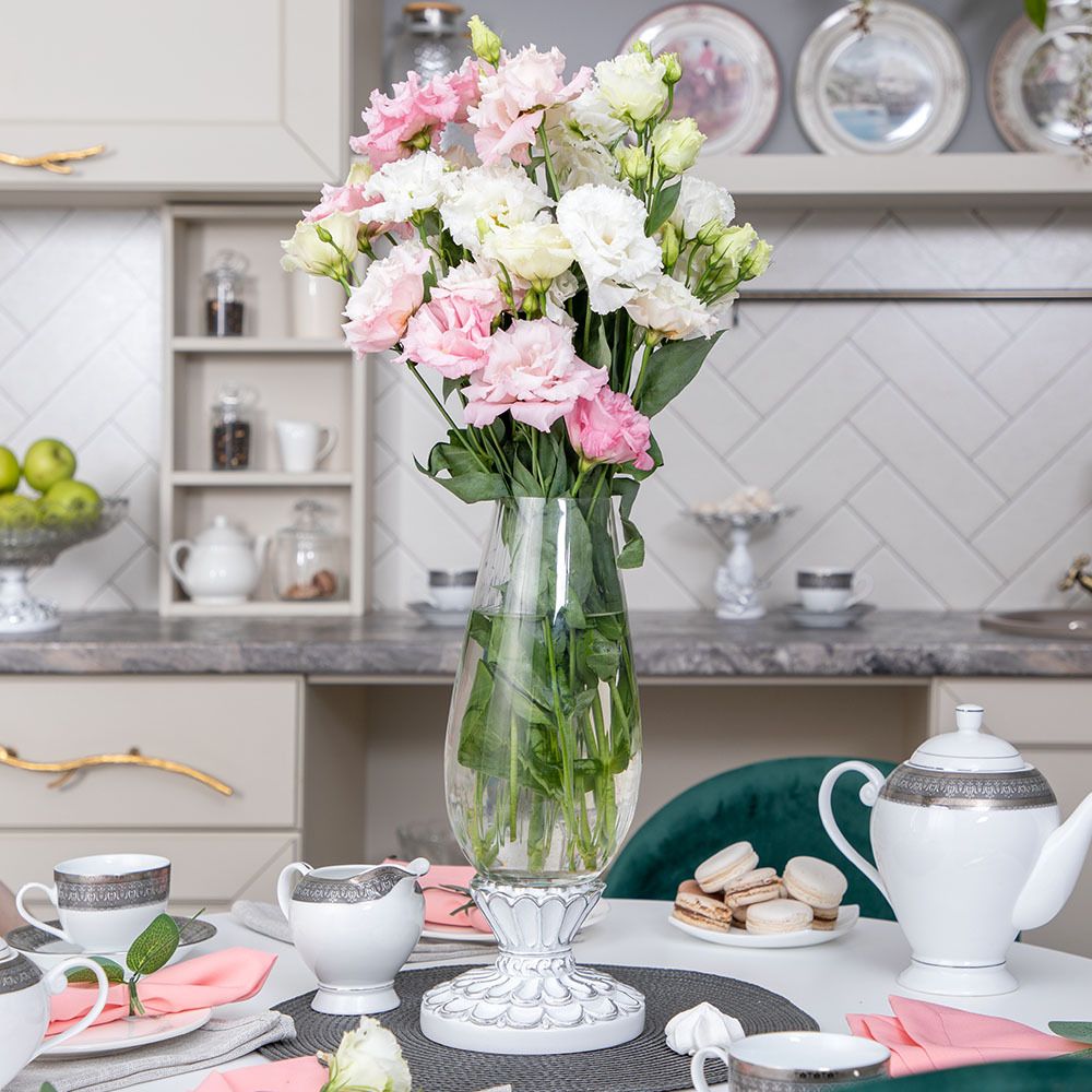 Ваза для цветов Классика Белая