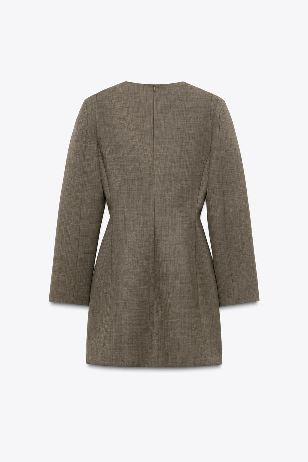 Платье из смесовой шерсти с подплечниками — zw collection