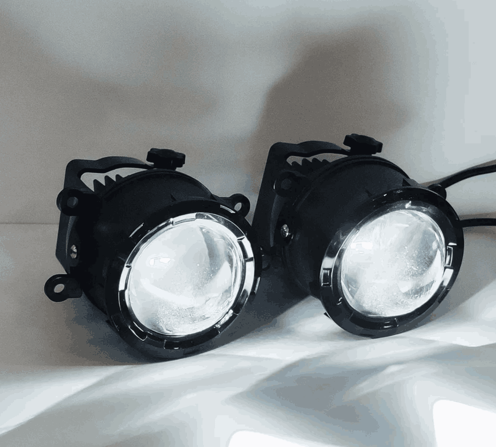 НЕТ - WD-024 / ПТФ с линзами 3" (Citroen, Ford, Mitsubishi, Land Rover, Renault), светодиодные противотуманные фары (2 шт. / комплект)