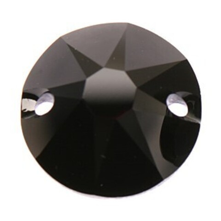 Стразы "Сваровски"  Jet 12 мм, кристалл  черный (Jet), 1 шт.