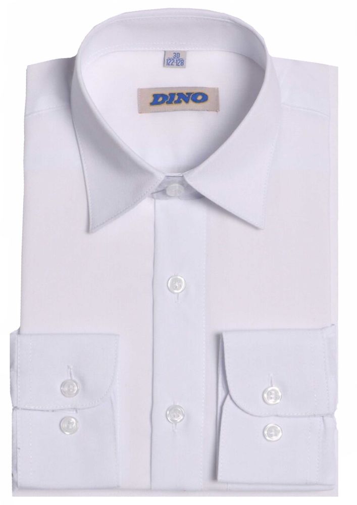 DINO Рубашка для мальчика школьная DCVC-2d белая