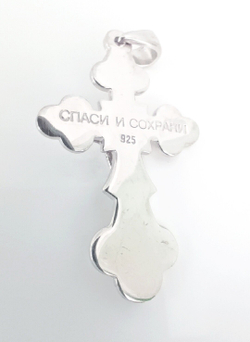 Крест Эстерелла, серебро 925 пробы, родированный/Ф