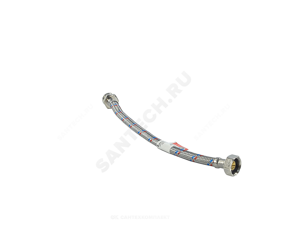 Подводка гибкая для воды нержавеющая оплетка 1/2" г-ш L=2м AQUALINE 01436