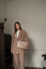 Косметичка Boho со съемной ручкой, Бежевый