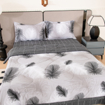 Комплект постельного белья Сатин с Одеялом 100% хлопок 160x80 на резинке OBR173