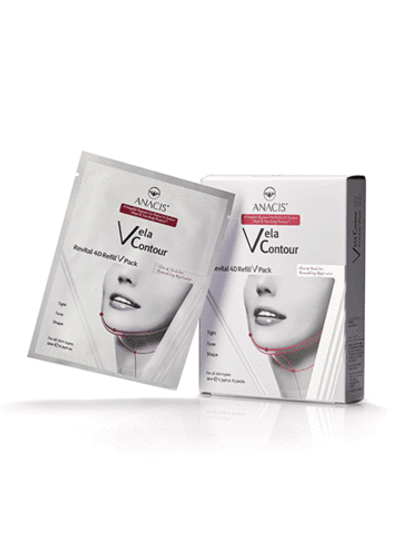 Маска для контура лица Anacis Vela Contour 4D Refill V Pack