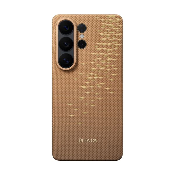 Чехол Pitaka Edge Case для Samsung S26 Ultra, Золотой блик | Golden Glint