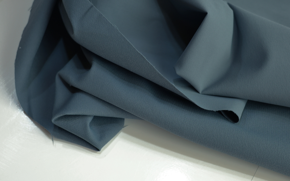 СЕРО-СИНИЙ (1 вариант) - Альпинистская ткань 4D стрейч для спорта и активного отдыха, ПИЧ-ЭФФЕКТ, влагозащитная (1374 Маша)