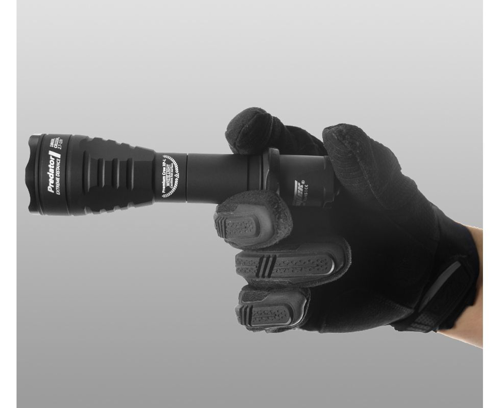 Фонарь тактический светодиодный Armytek Predator v3 XP-E2, зеленый луч, 240 лм, размер: зелёный свет