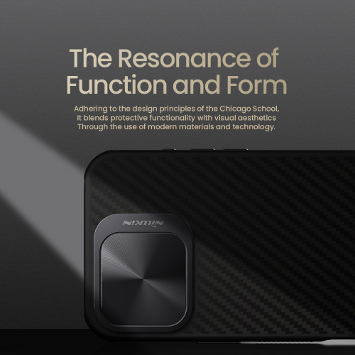 Чехол от Nillkin из арамидного карбона (кевлар) для iPhone 16 Pro, серия CarboProp Magnetic Case, с поддержкой беспроводной зарядки