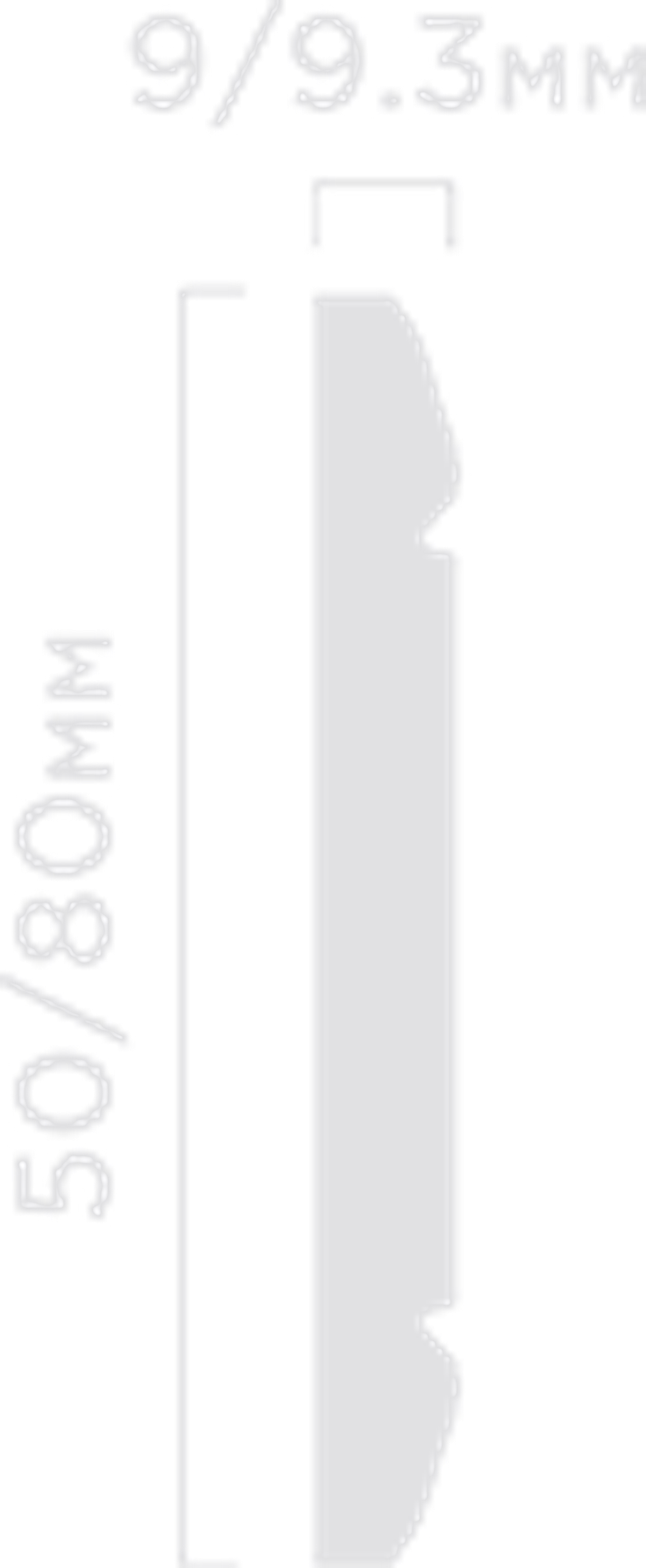 Молдинг HiWood, 50x9 мм