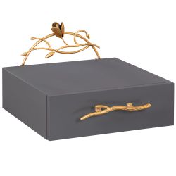 Тумба прикроватная Ин Блум подвесная Серый