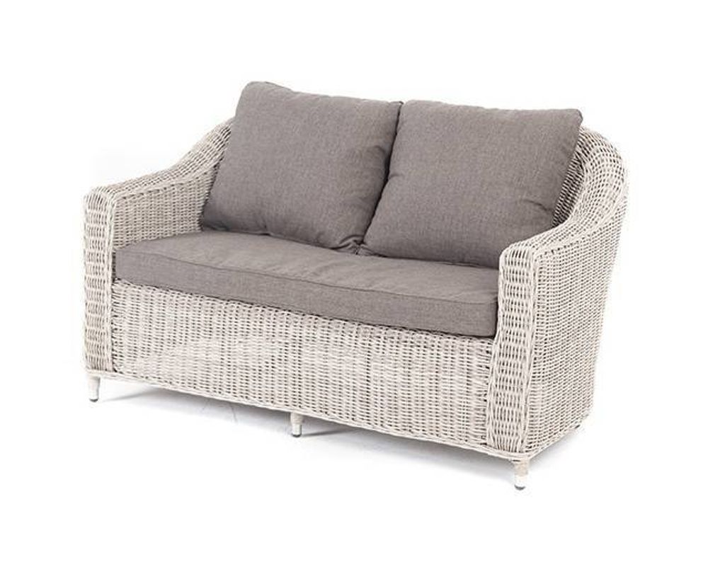 "Кон Панна" диван из искусственного ротанга двухместный, цвет бежевый