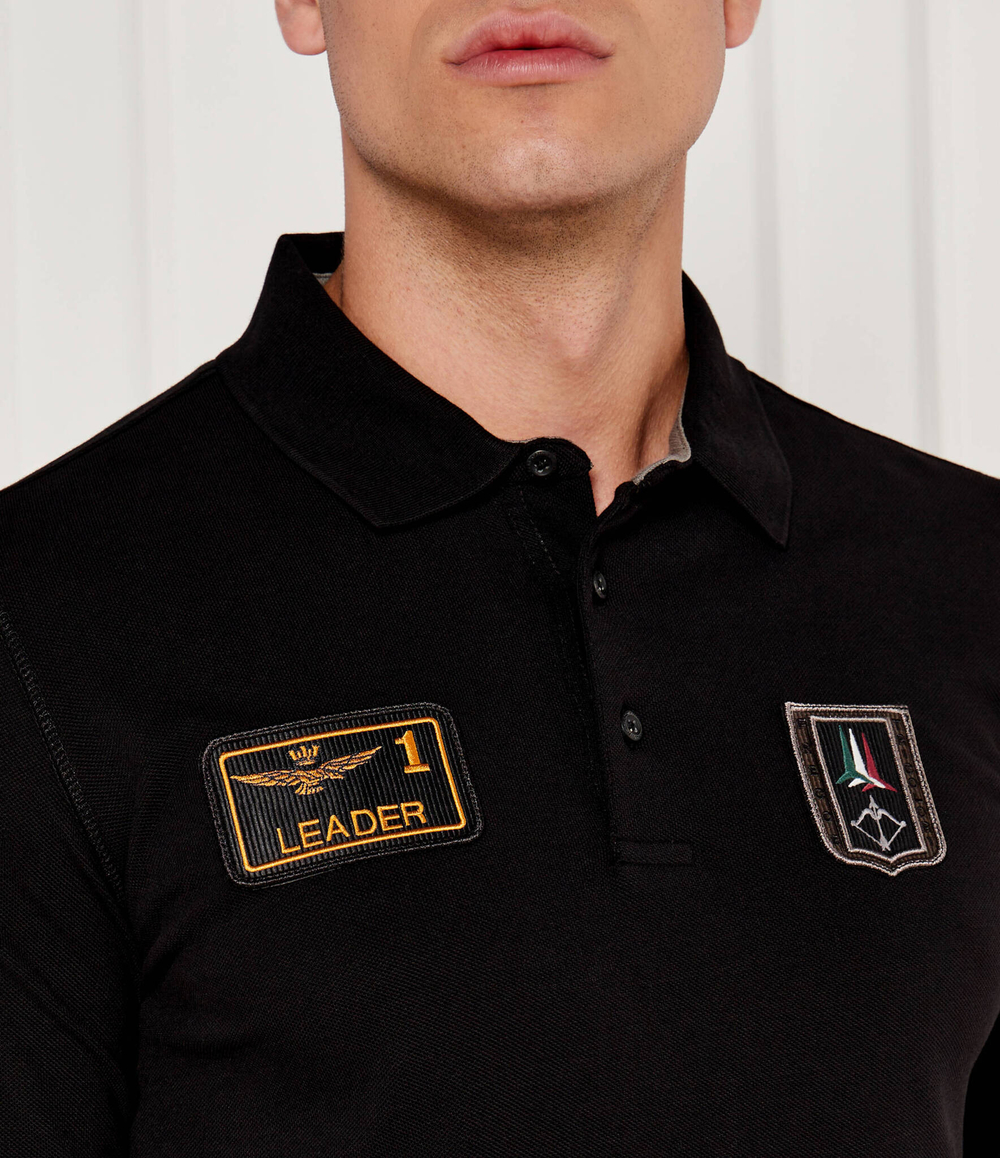 Поло Aeronautica Militare - черный(PO1835P192)